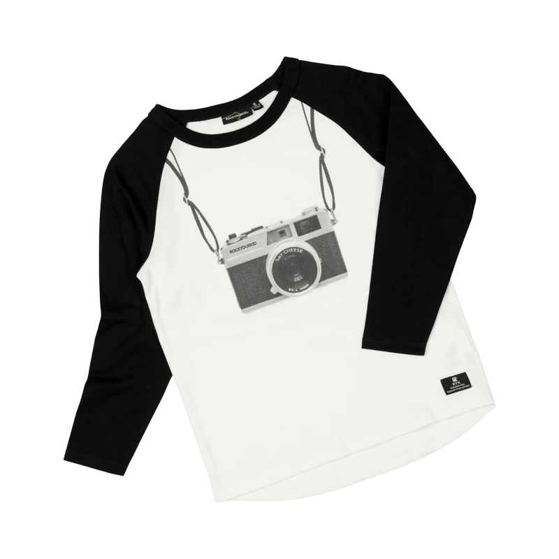 Rock Your Baby Say Cheese Long Sleeve Boxy Fit T-Shirt - Image 2