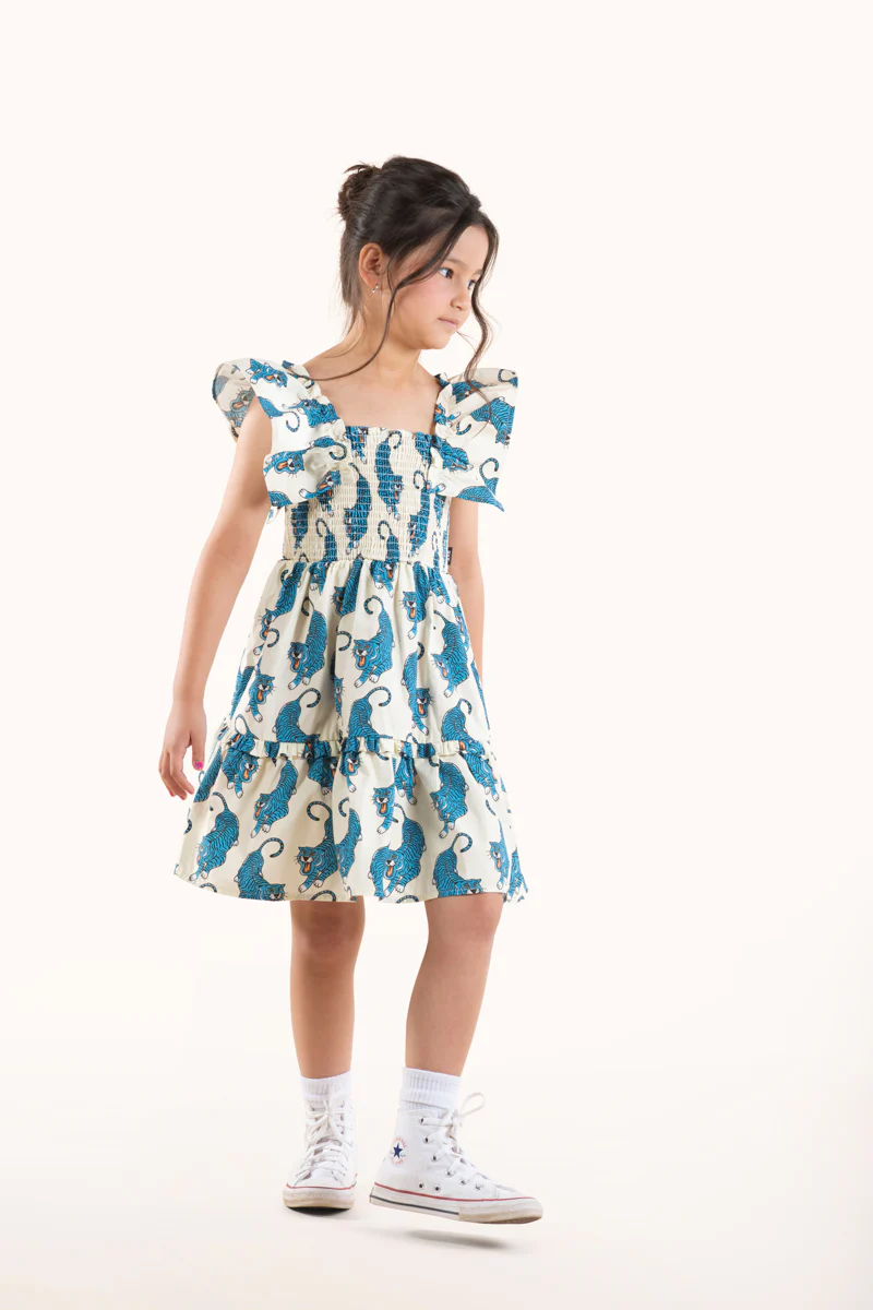 Rock Your Baby Shirred Dress - Go Tiger - Image 2