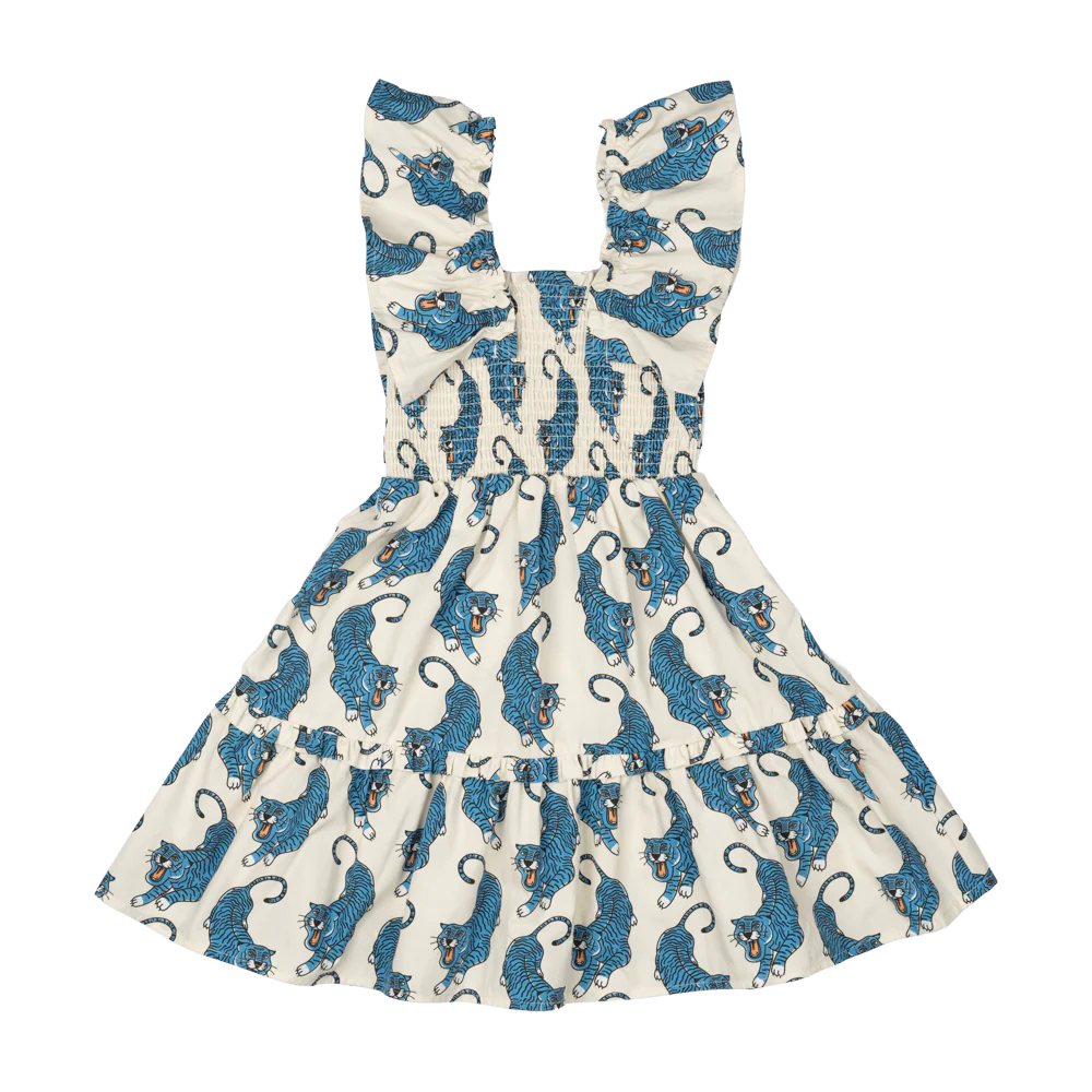 Rock Your Baby Shirred Dress - Go Tiger - Image 3