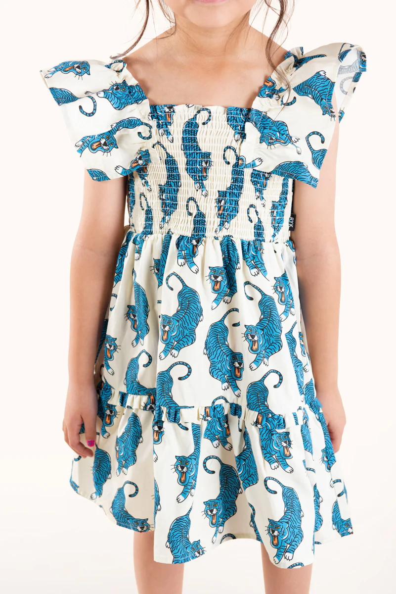 Rock Your Baby Shirred Dress - Go Tiger - Image 4