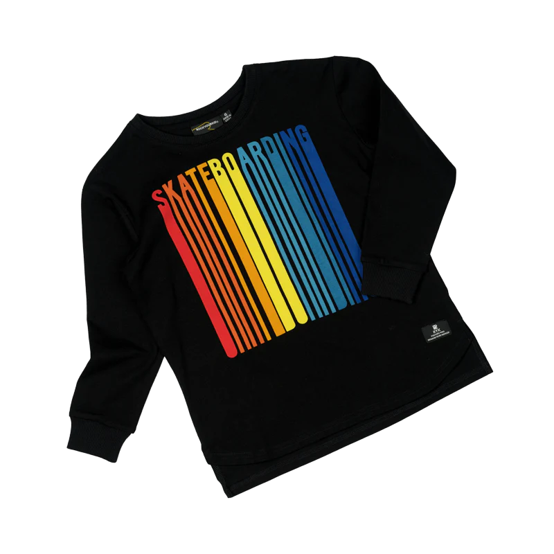 Rock Your Baby Skateboarding Long Sleeve Boxy Fit T-Shirt - Image 3