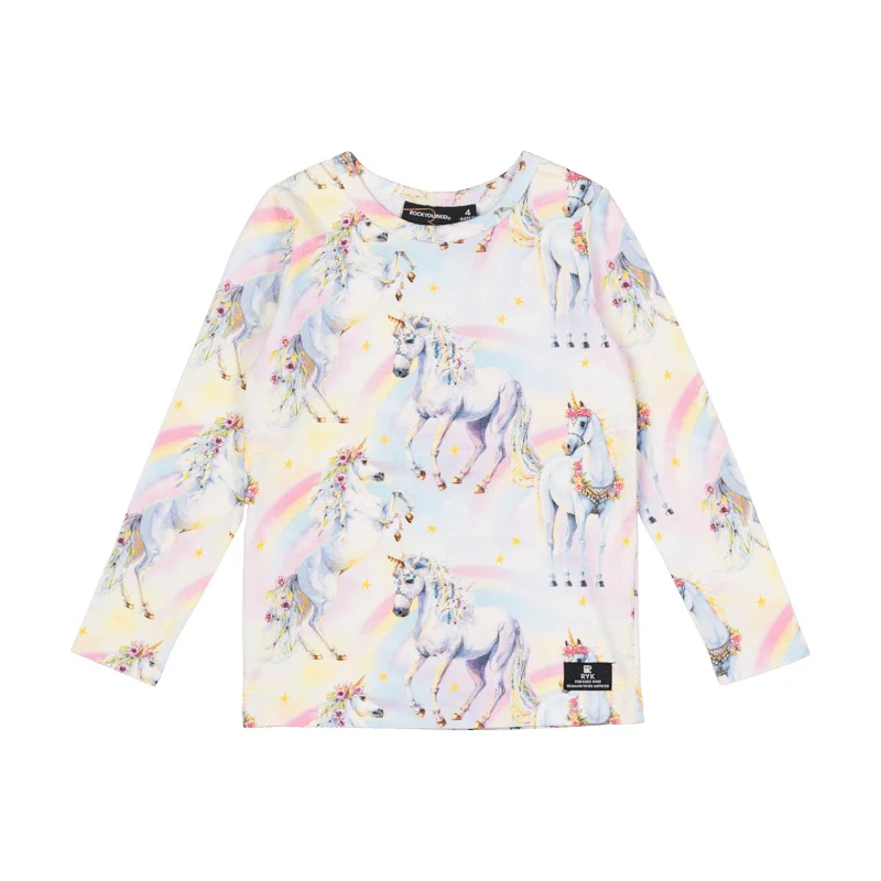 Rock Your Baby Sorbet Unicorn Long Sleeve T-Shirt