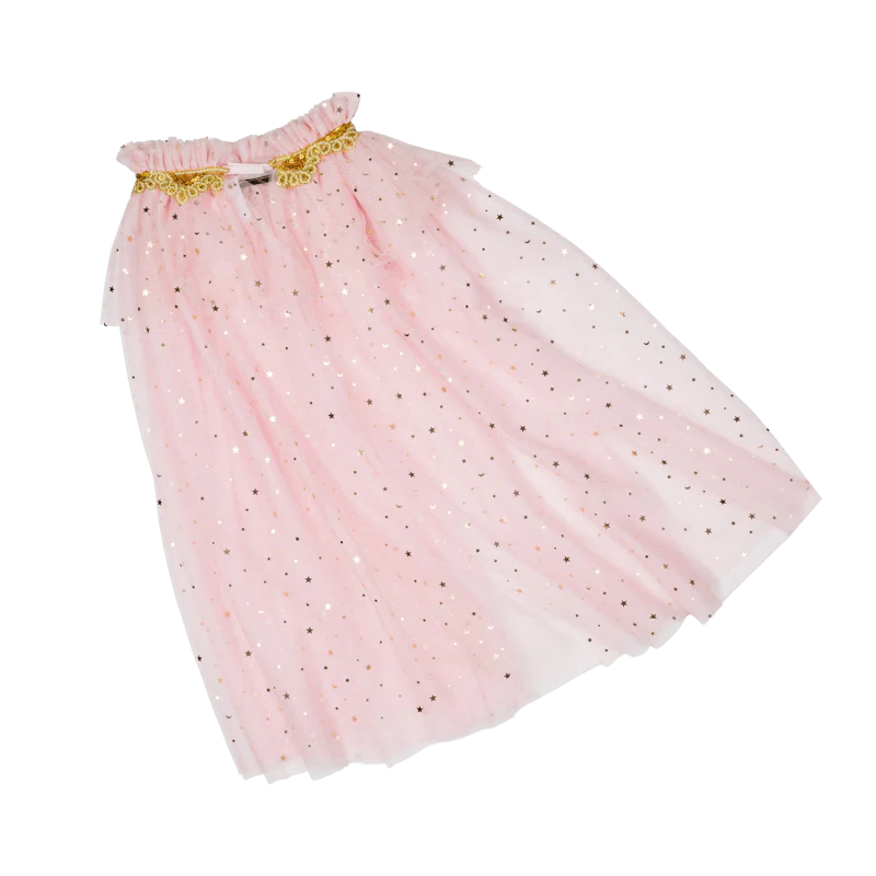 Rock Your Baby Starry Pink Tulle Cape - Image 3