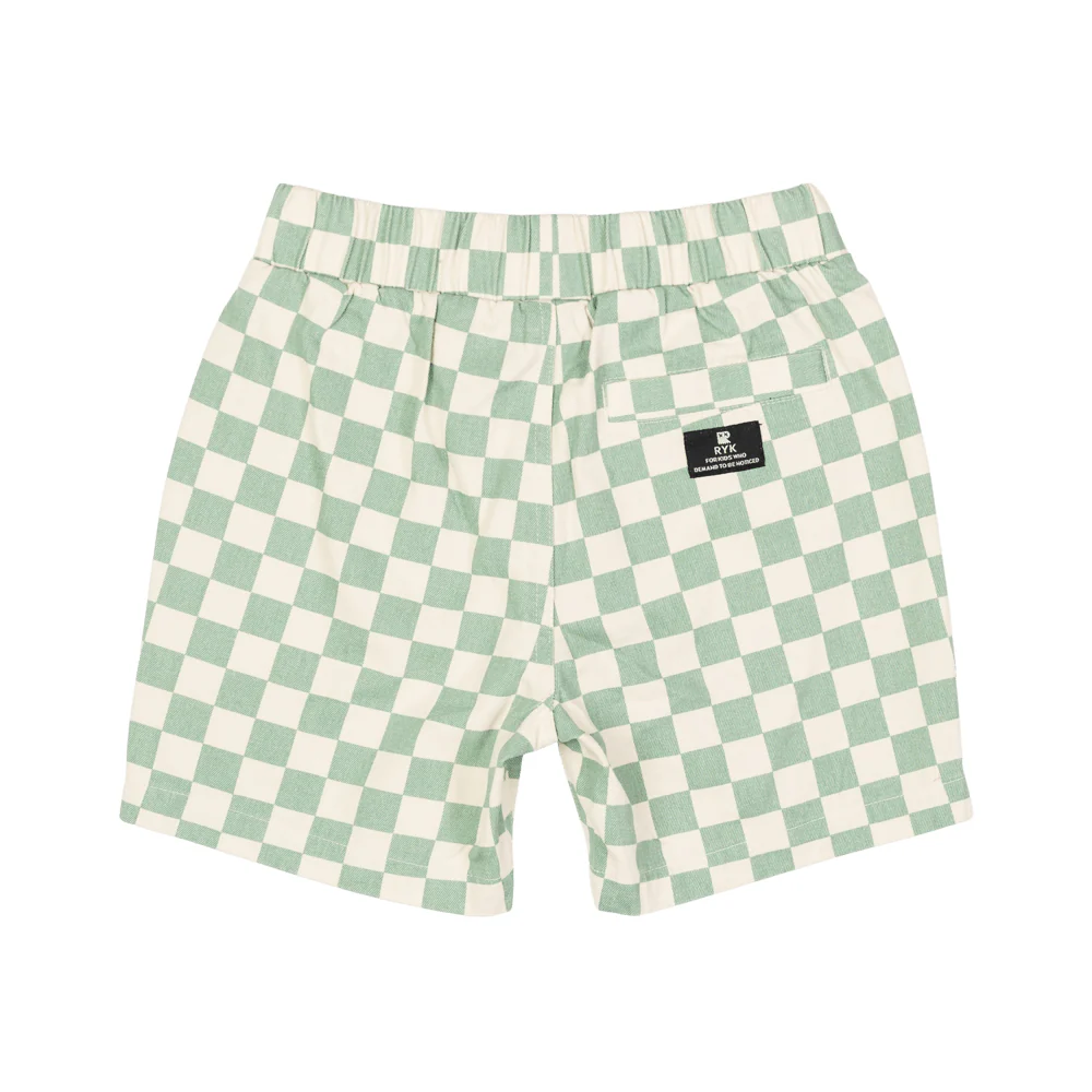 Rock Your Baby Starter Shorts - Green Check - Image 3
