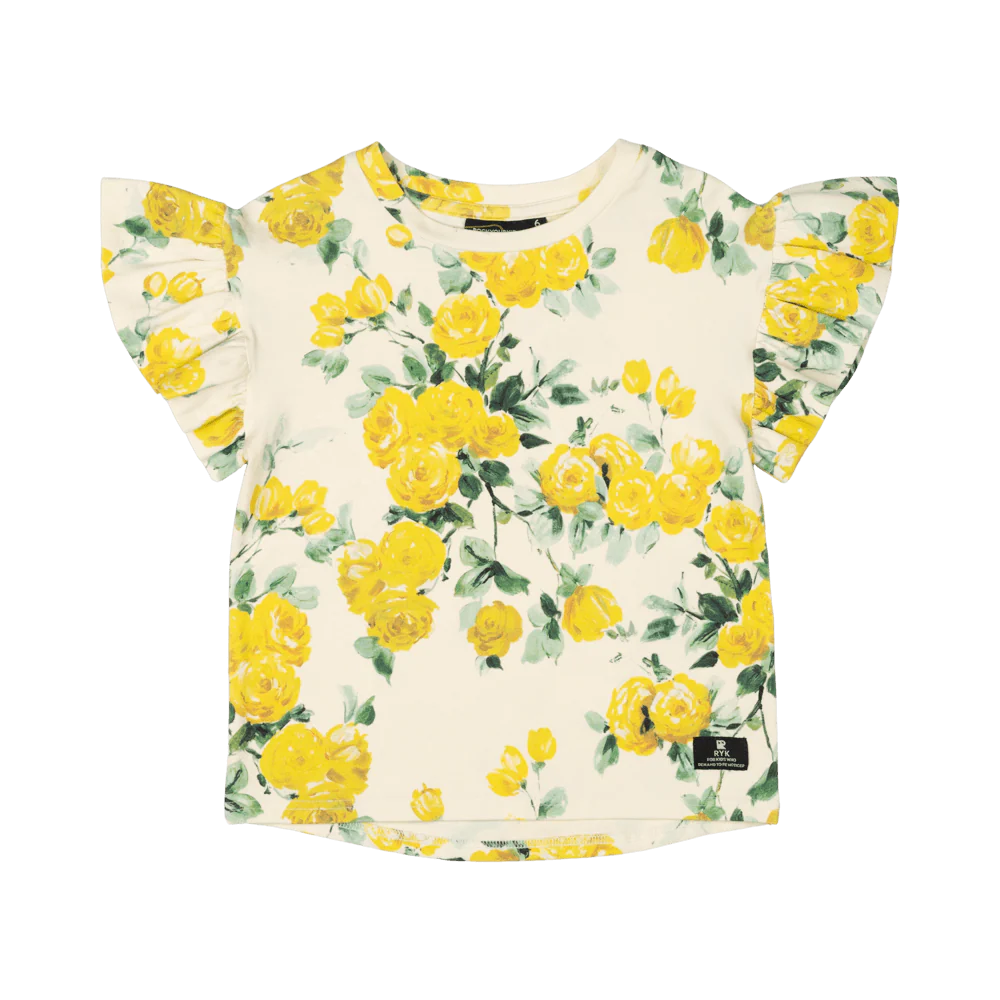 Rock Your Baby T-Shirt - Yellow Roses