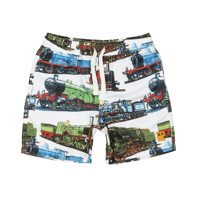 Rock Your Baby Trainspotter Boardies With Mesh Lining