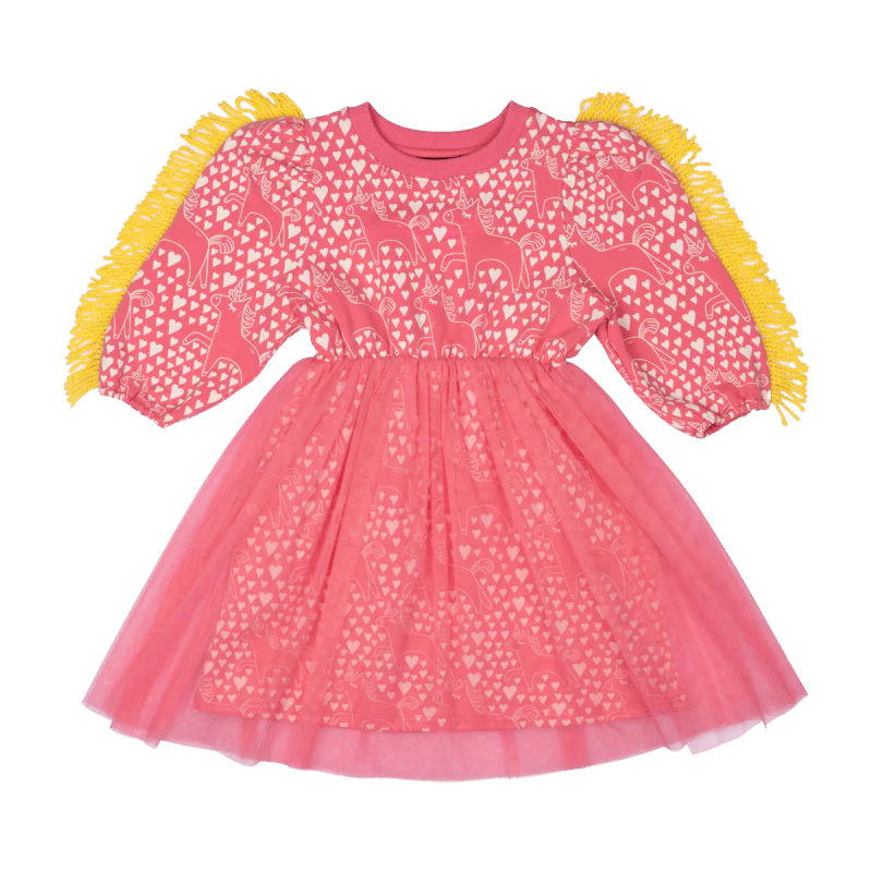 Rock Your Baby Unicorn Love Dress