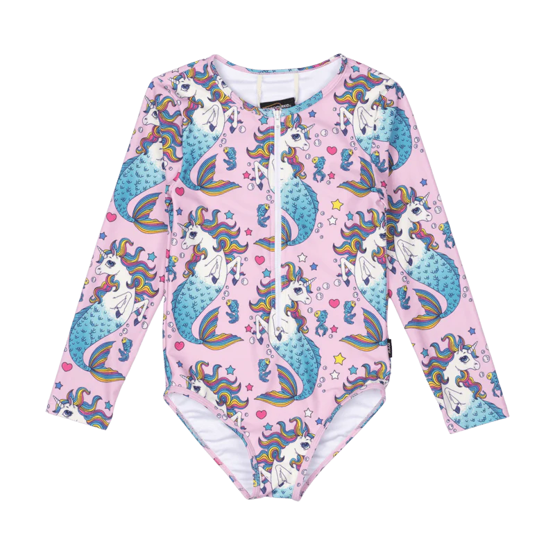 Rock Your Baby Unicorn Mermaids One Piece