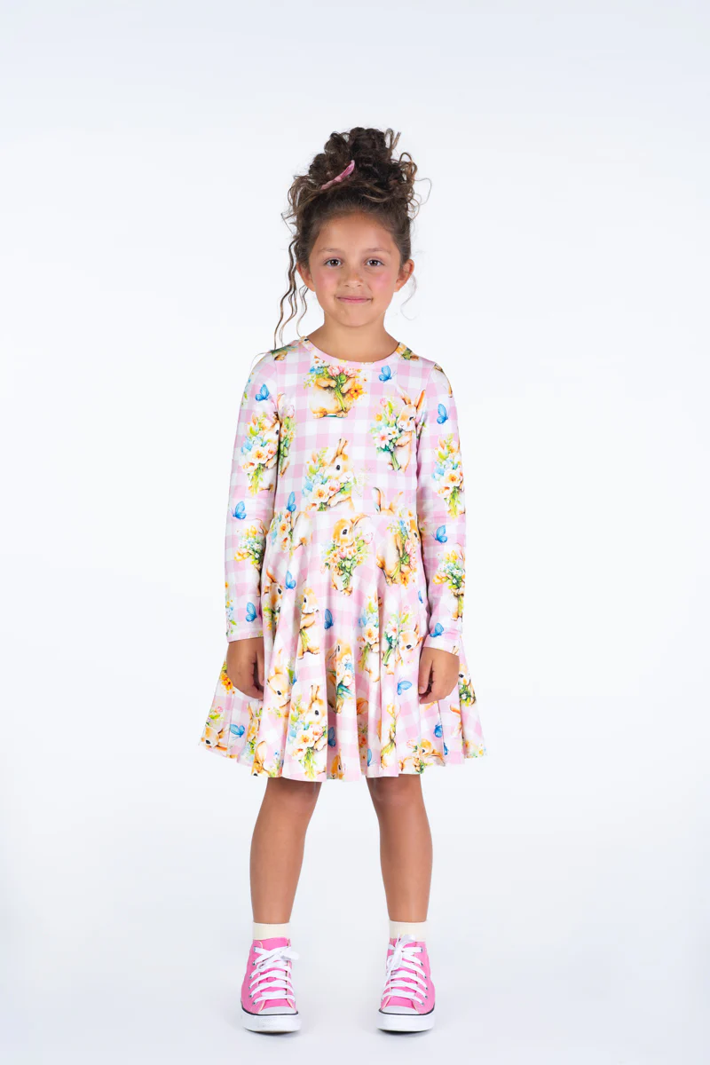 Waisted Dress - Bunny Bouquet - Image 2