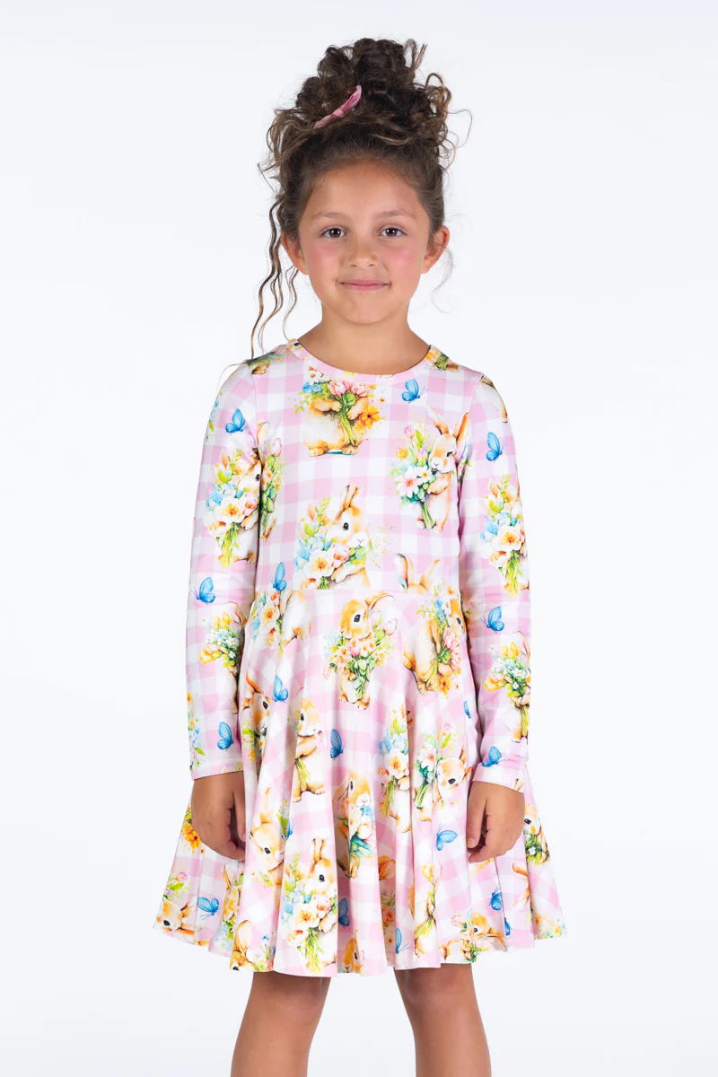 Waisted Dress - Bunny Bouquet - Image 3