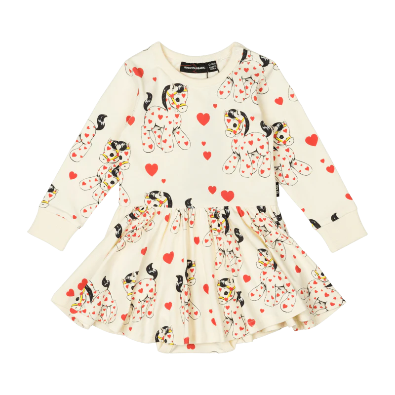 Rock Your Baby XO Pony Baby Waisted Dress