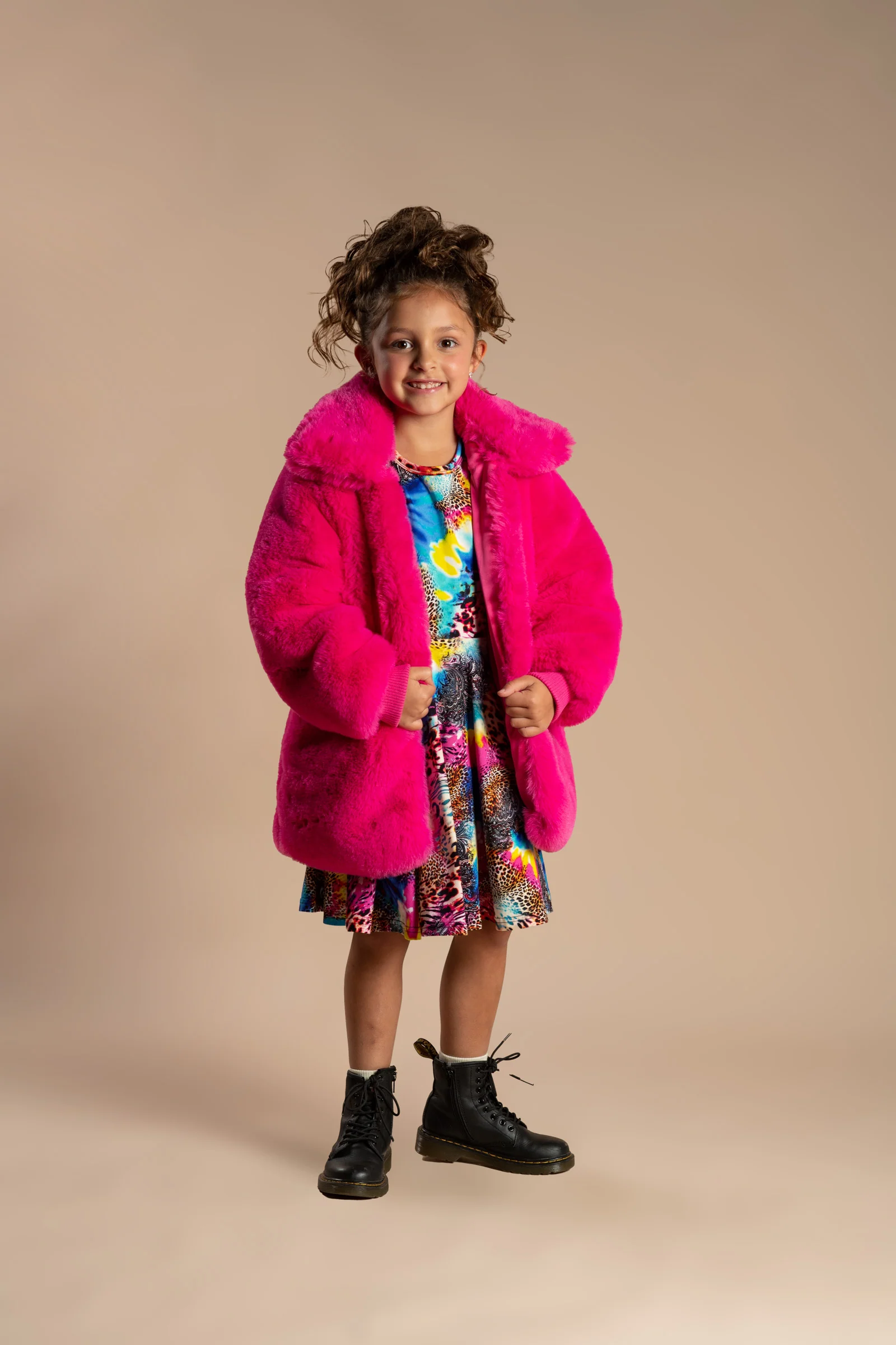 Rock Your Baby Zsa Zsa Pink Faux Fur Jacket - Image 3