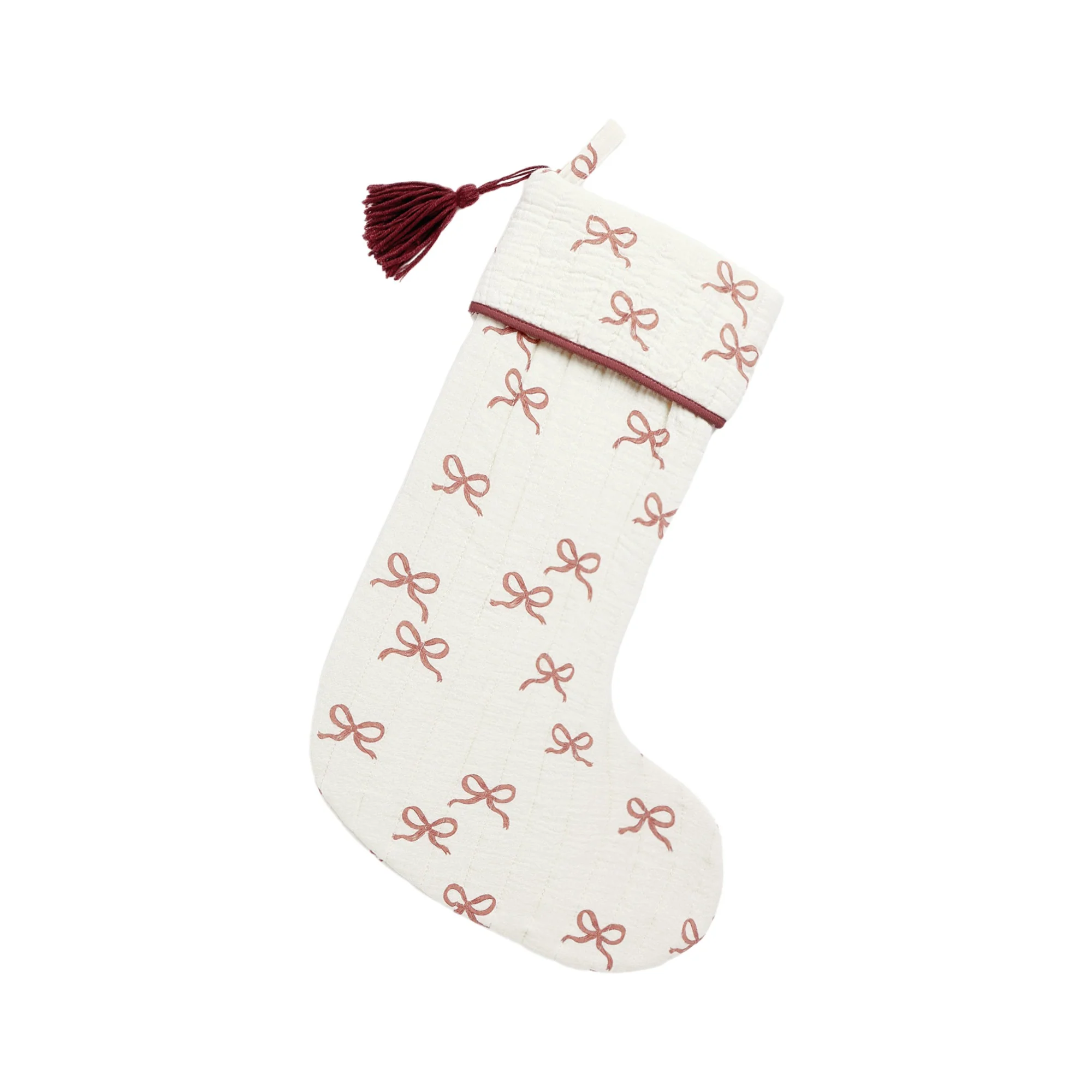 Christmas Stocking - Ruby Bows
