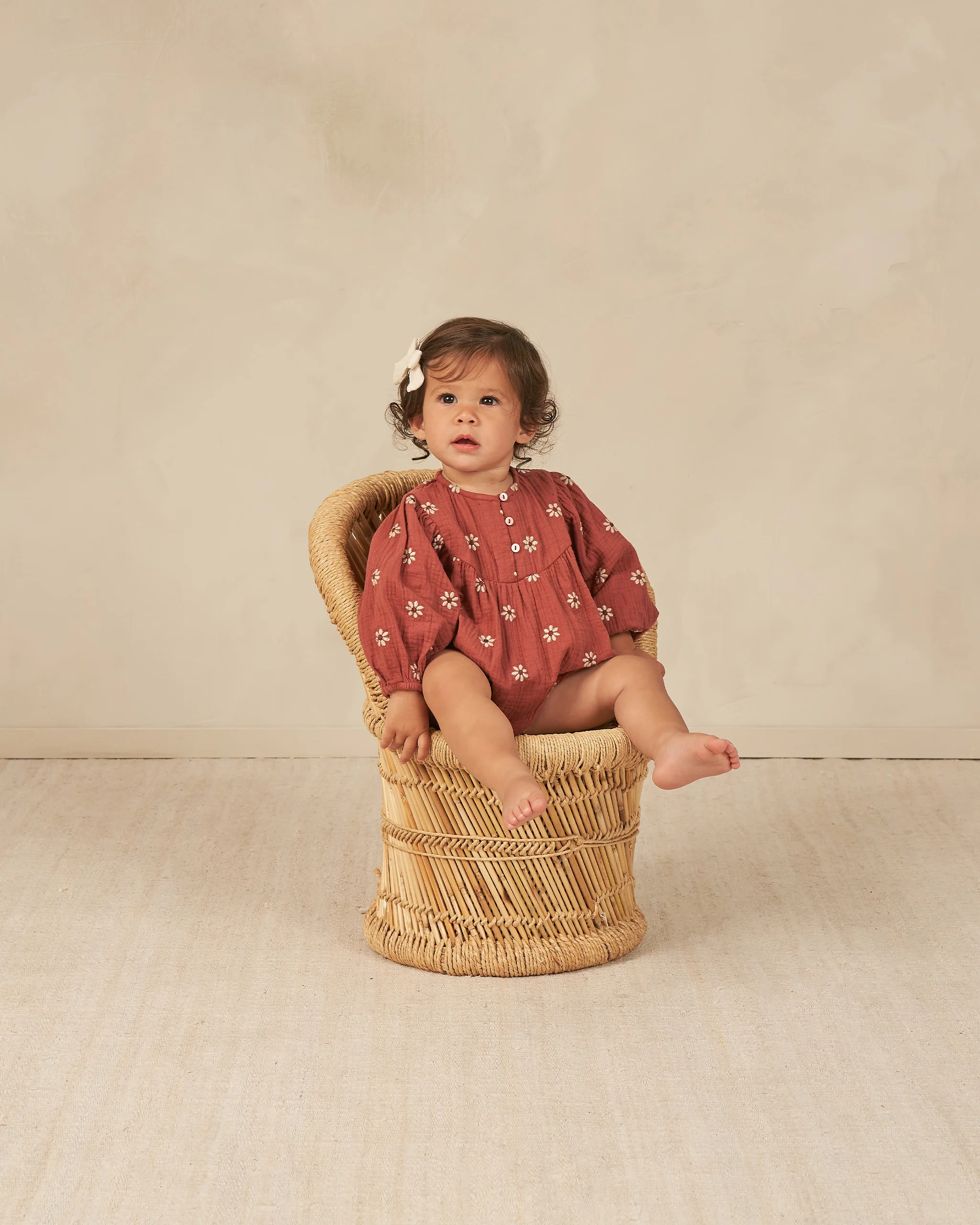 Gwen Romper - Embroidered Daisy - Image 2