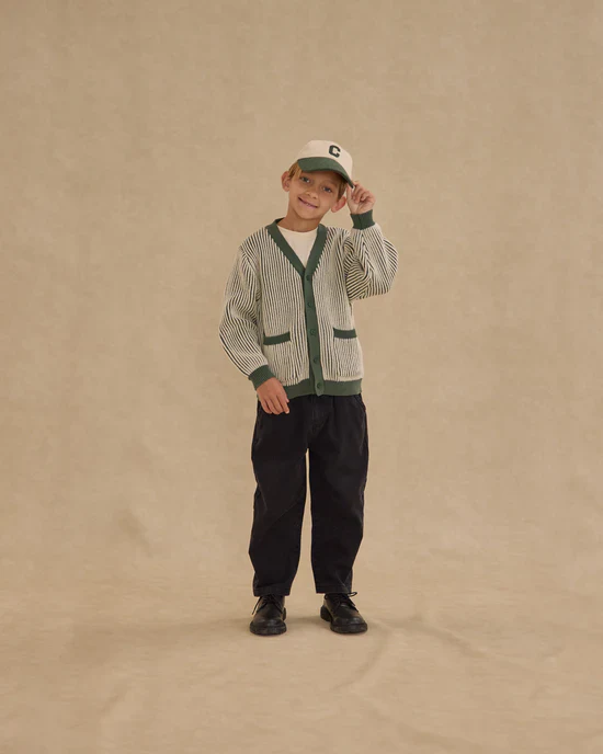Haywood Cardigan - Green Stripe - Image 7