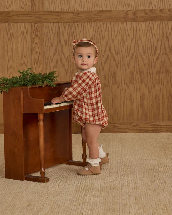 Heidi Romper - Red Plaid - Image 3