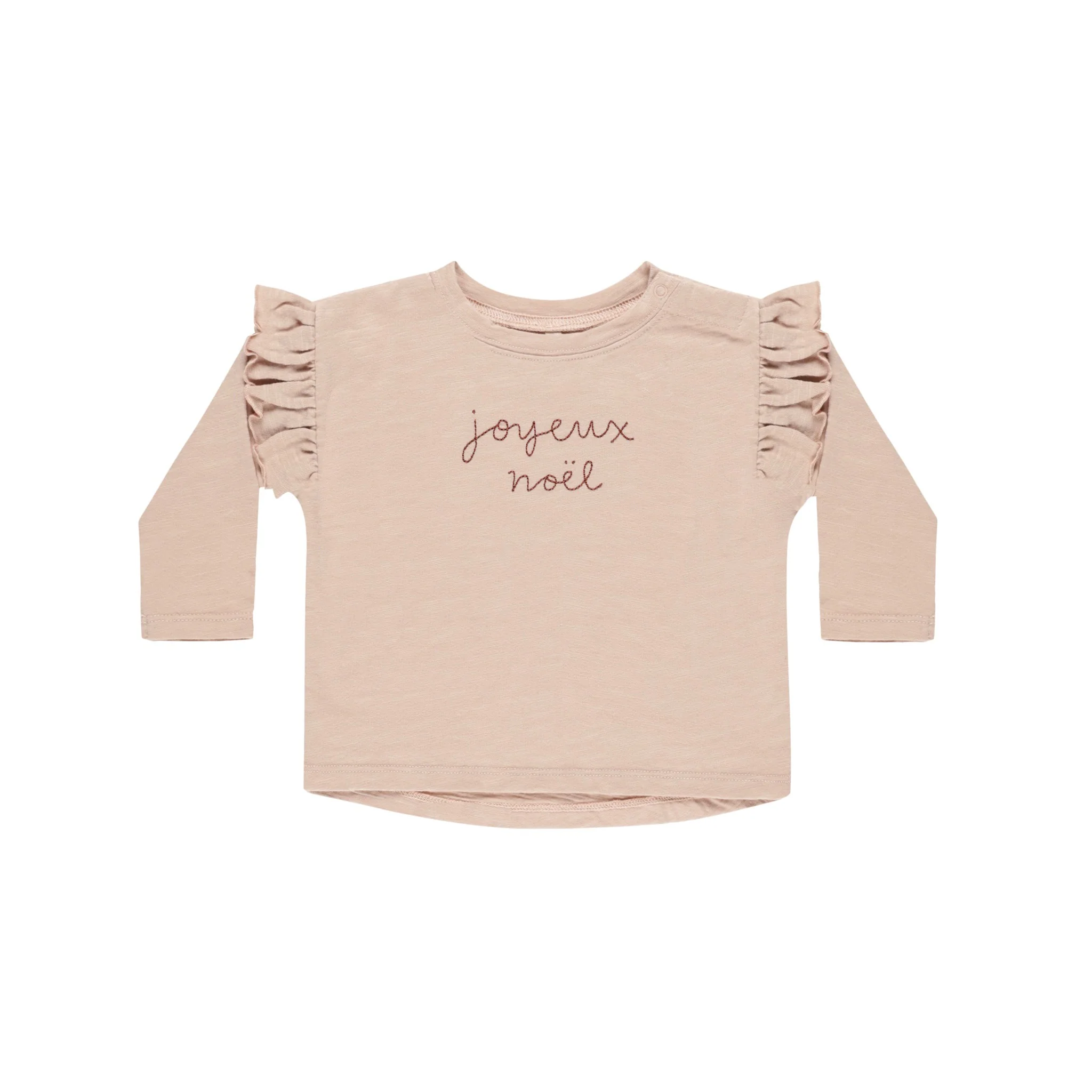 Rylee + Cru Ruffle Long Sleeve Tee - Joyeux Noel