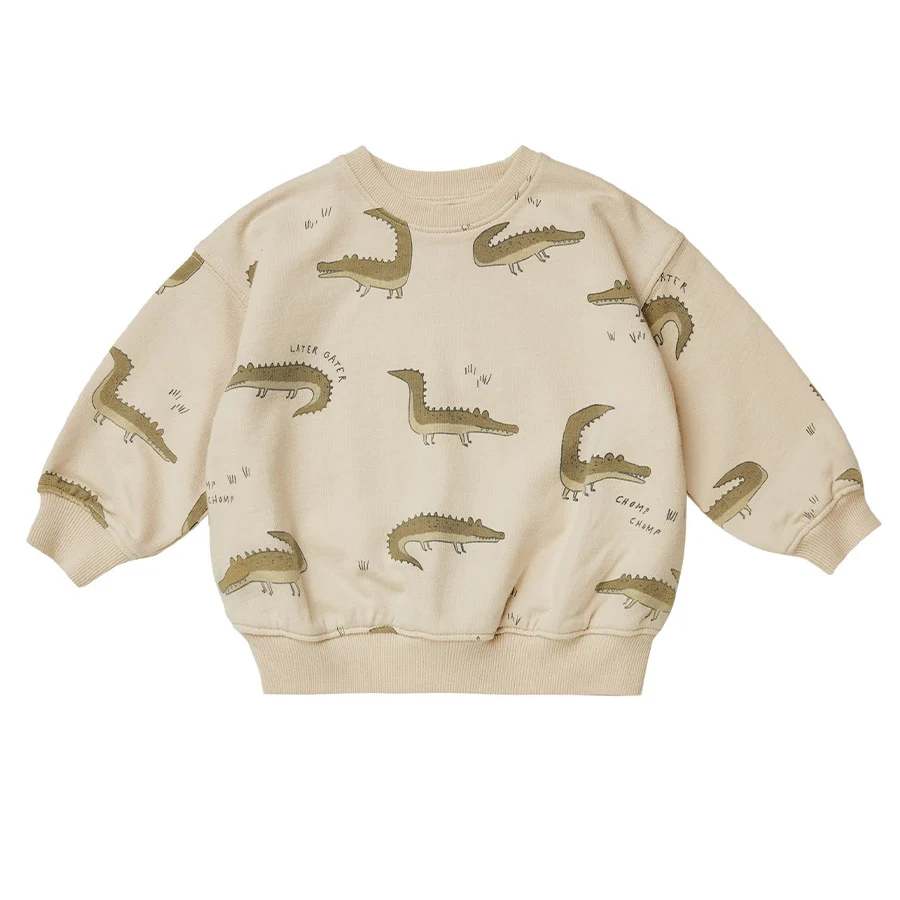 Rylee + Cru Crew Neck - Crocodiles