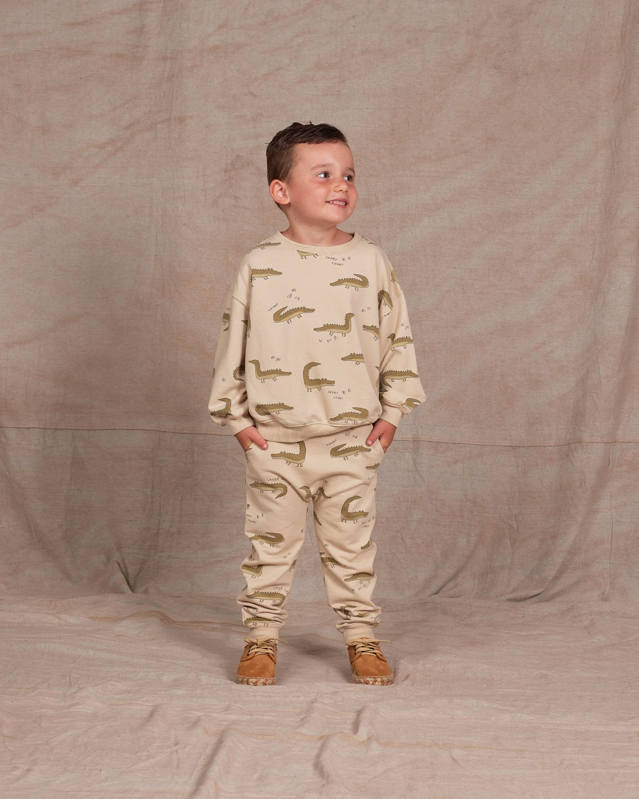 Rylee + Cru Sweatpant - Crocodiles - Image 3