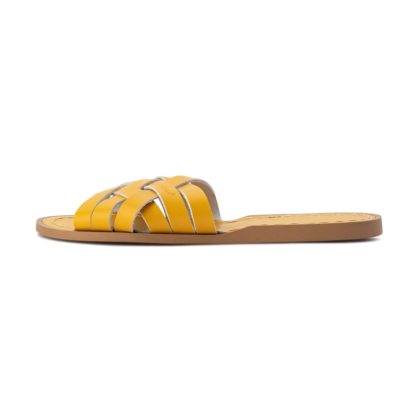 Saltwater Sandals Adults Retro Slides - Mustard - Image 3