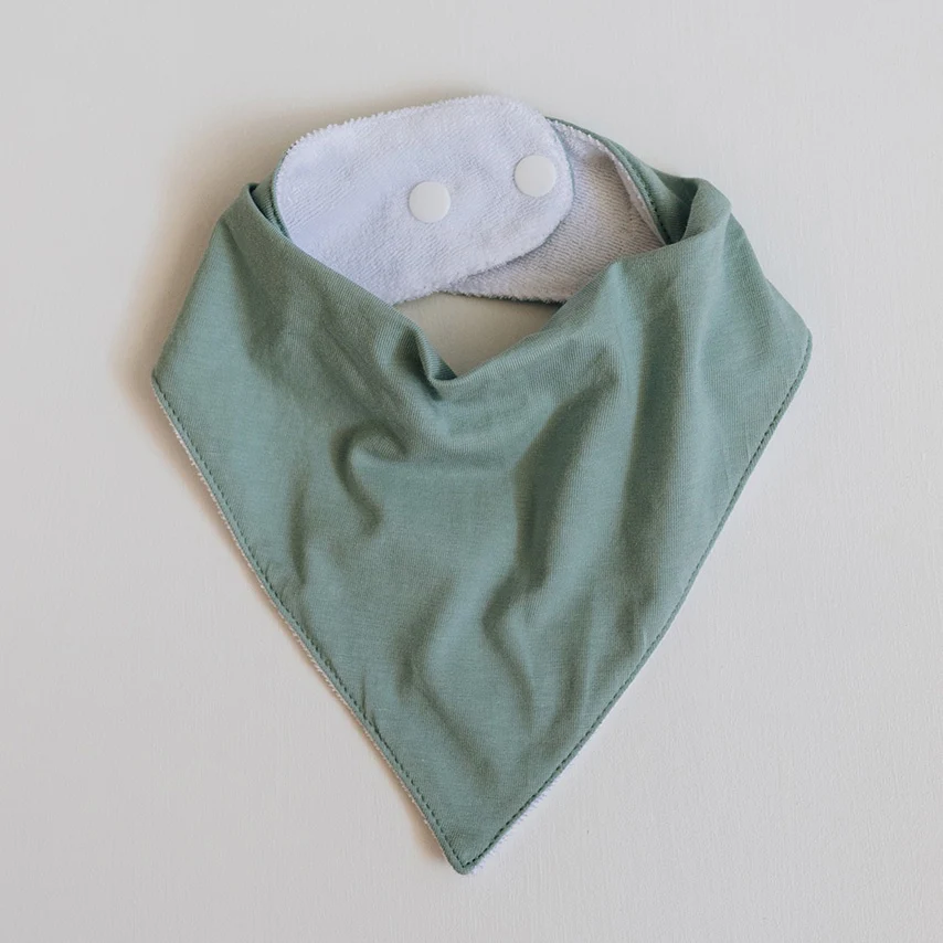 Snuggle Hunny Dribble Bib - Sage