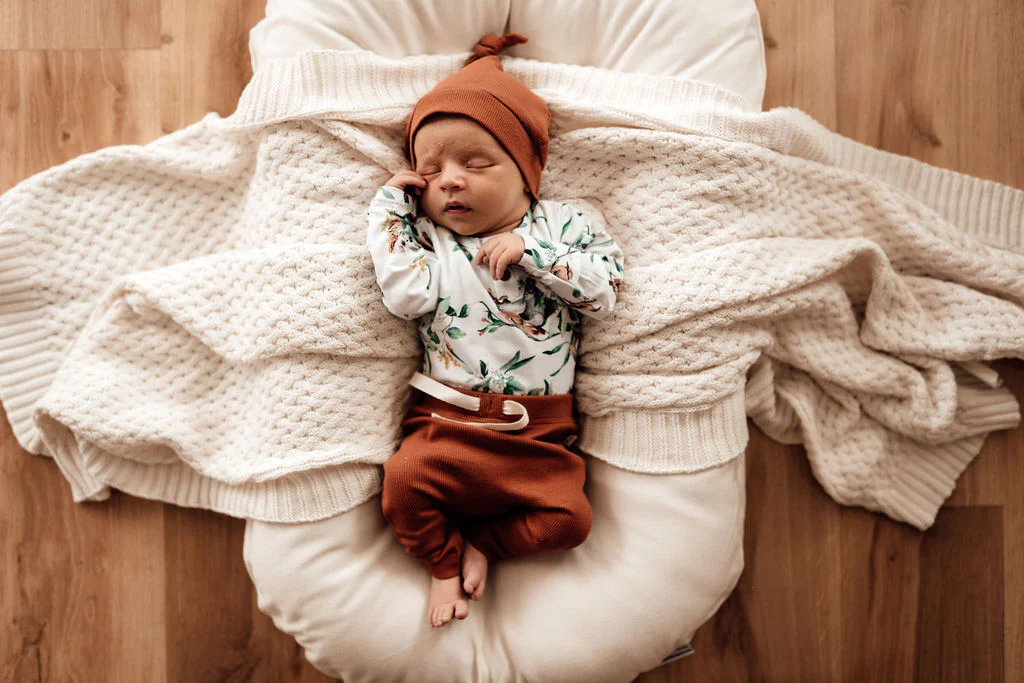 Snuggle Hunny Kids Knotted Beanie - Biscuit - Image 2