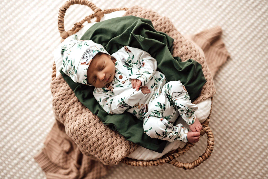 Snuggle Hunny Kids Knotted Beanie - Eucalypt - Image 3