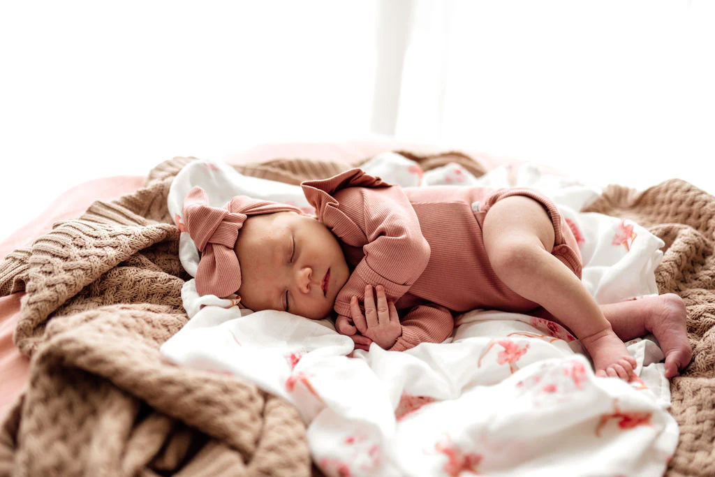 Snuggle Hunny Kids Long Sleeve Bodysuit - Rose - Image 3