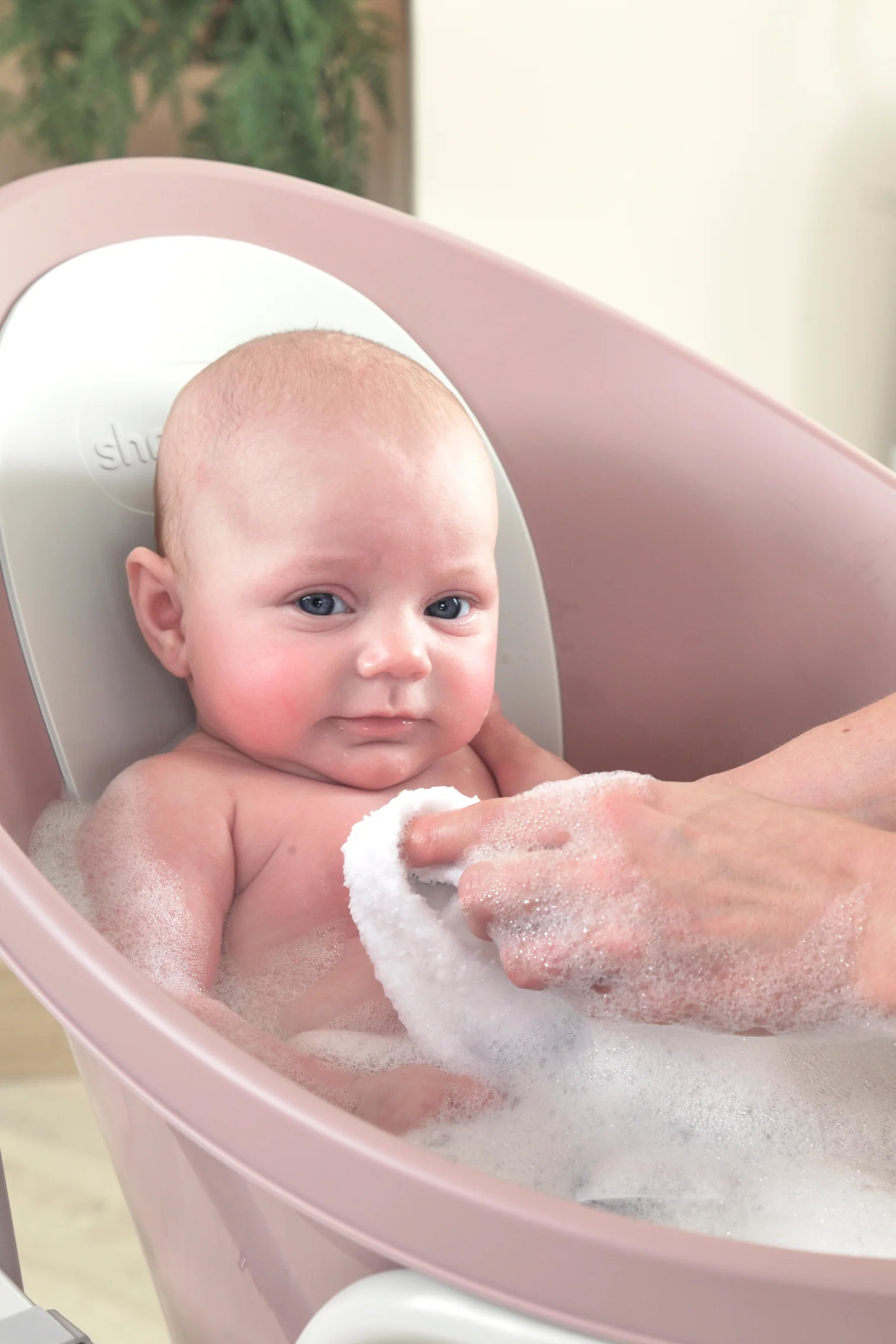 Baby Bath with Plug - Blossom - Image 2