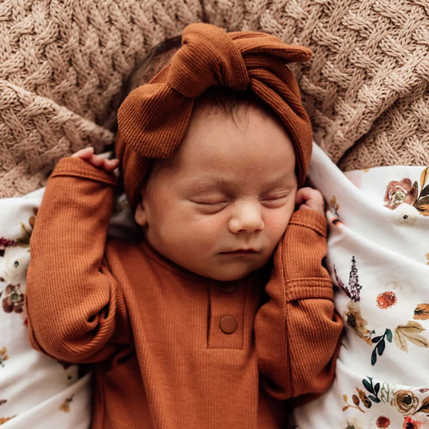 Snuggle Hunny Kids Top Knot - Biscuit