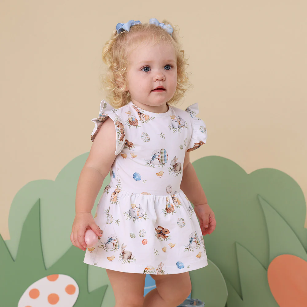 Flopsy Bunnies Short Sleeve Organic Dress - Image 3