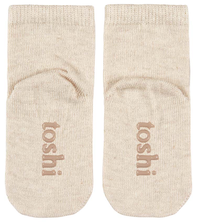 Toshi Organic Baby Socks - Dreamtime / Oatmeal - Image 3