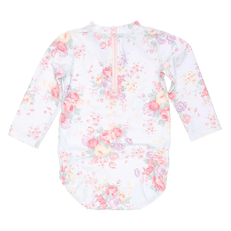 Toshi Swim Onesie Long Sleeve - Celeste - Image 2