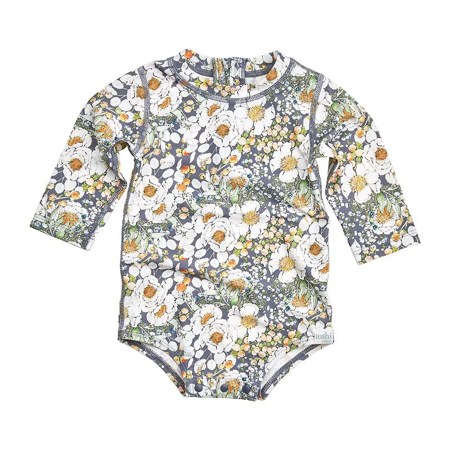 Toshi Swim Long Sleeve Onesie - Claire