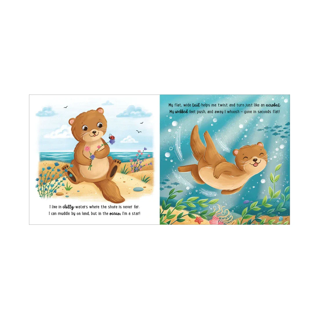 Story Time - Padded Board Book - I Love Being a Sea Otter - Image 3