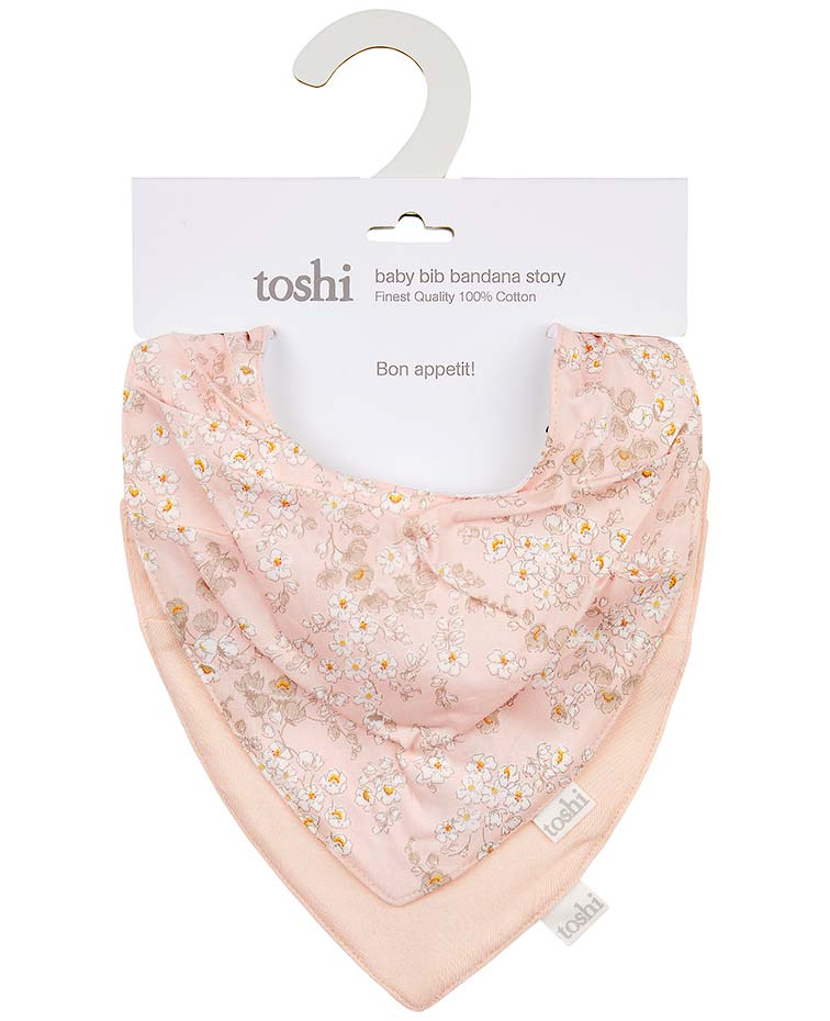 Toshi Baby Bandana Bib 2pc - Stephanie Blush - Image 3