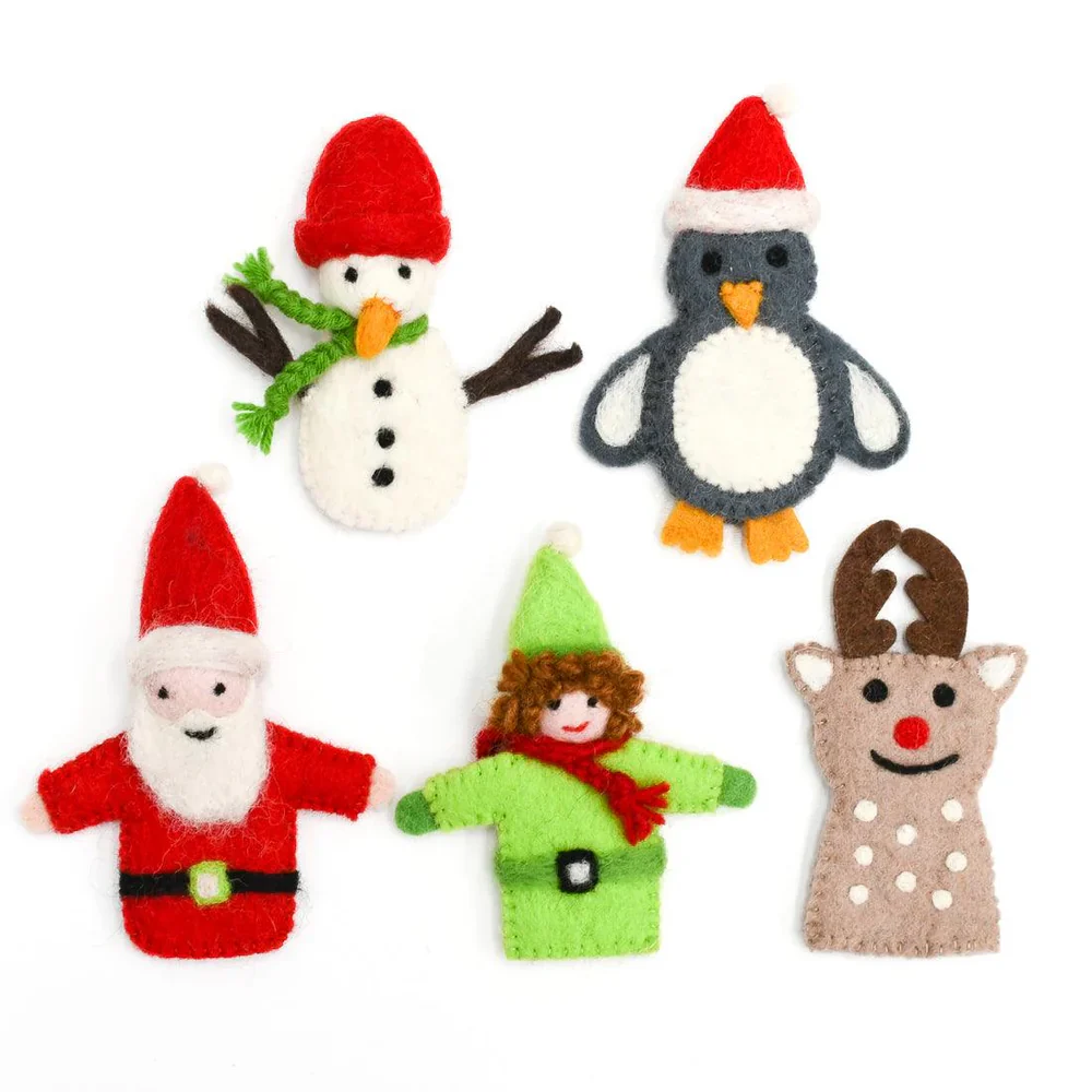 Finger Puppet Set - Christmas Santa - Image 3
