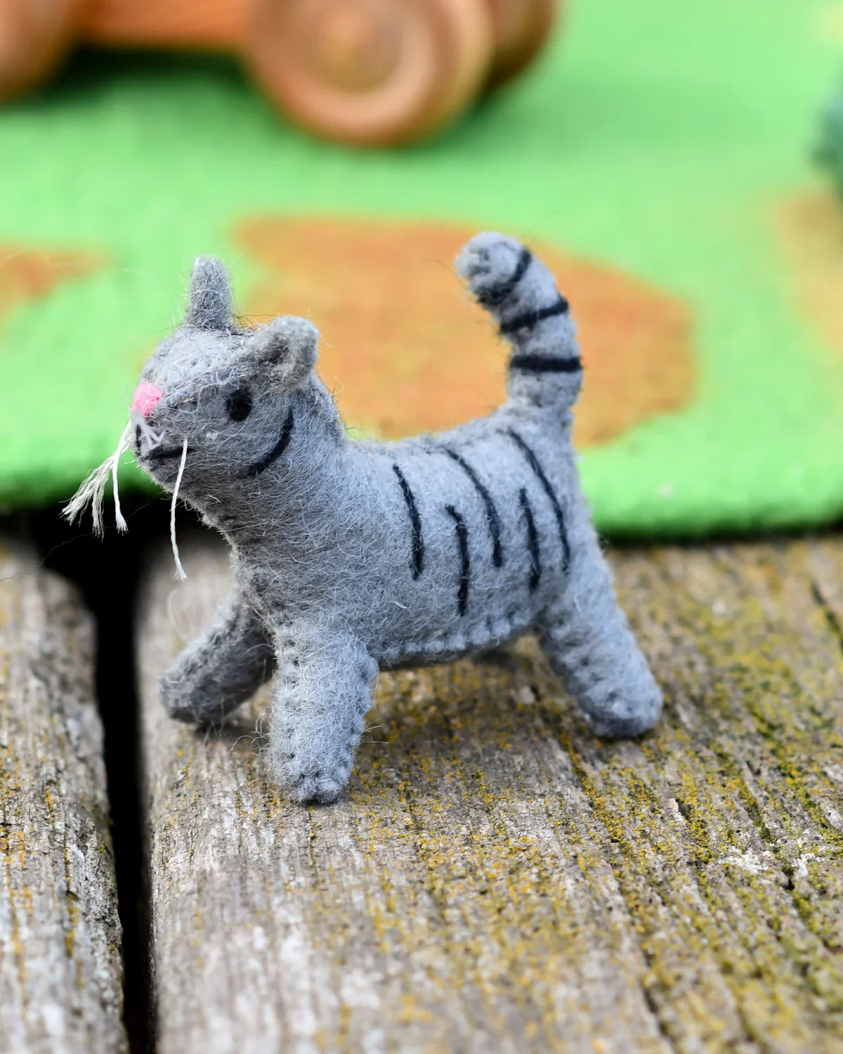Felt Cat Farm Animal Toy - Image 2