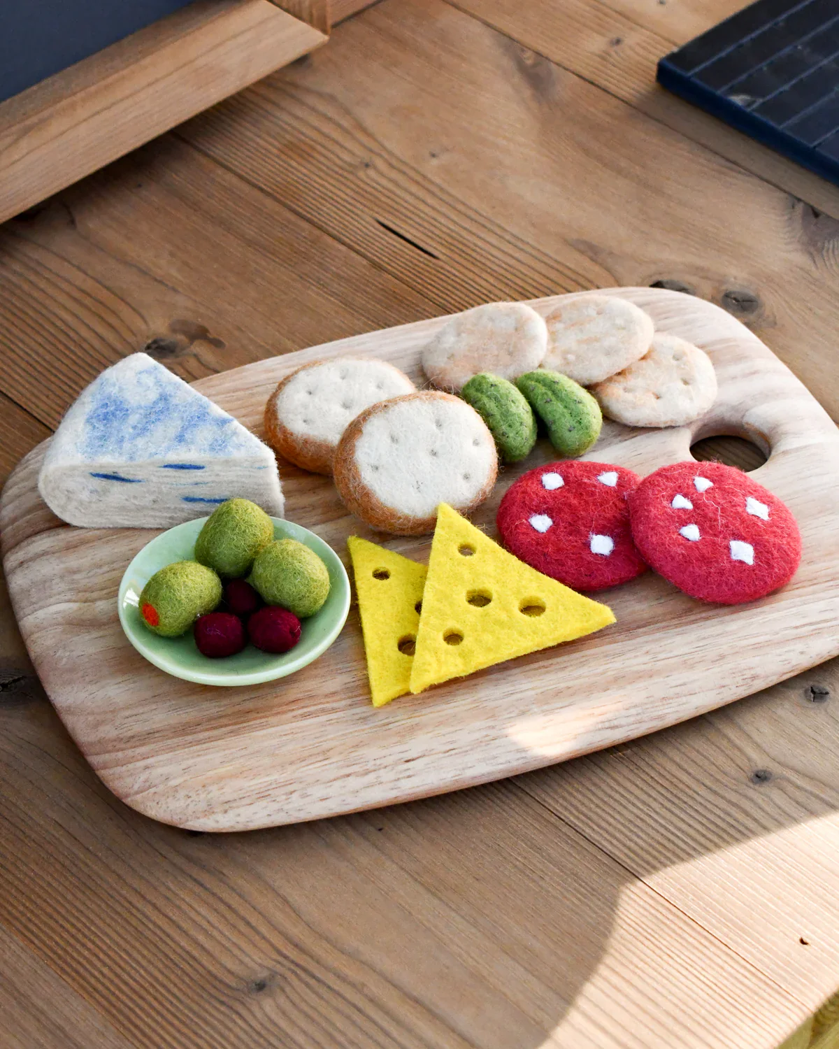 Felt Charcuterie Cheese Platter Play Food Set - Image 3