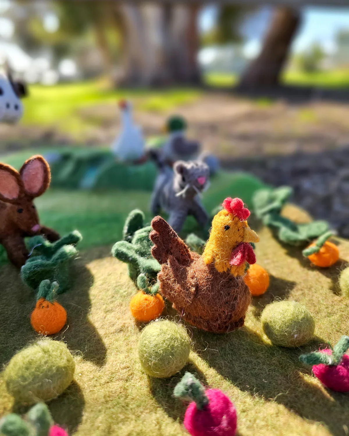 Felt Chicken Farm Animal Toy - Image 3