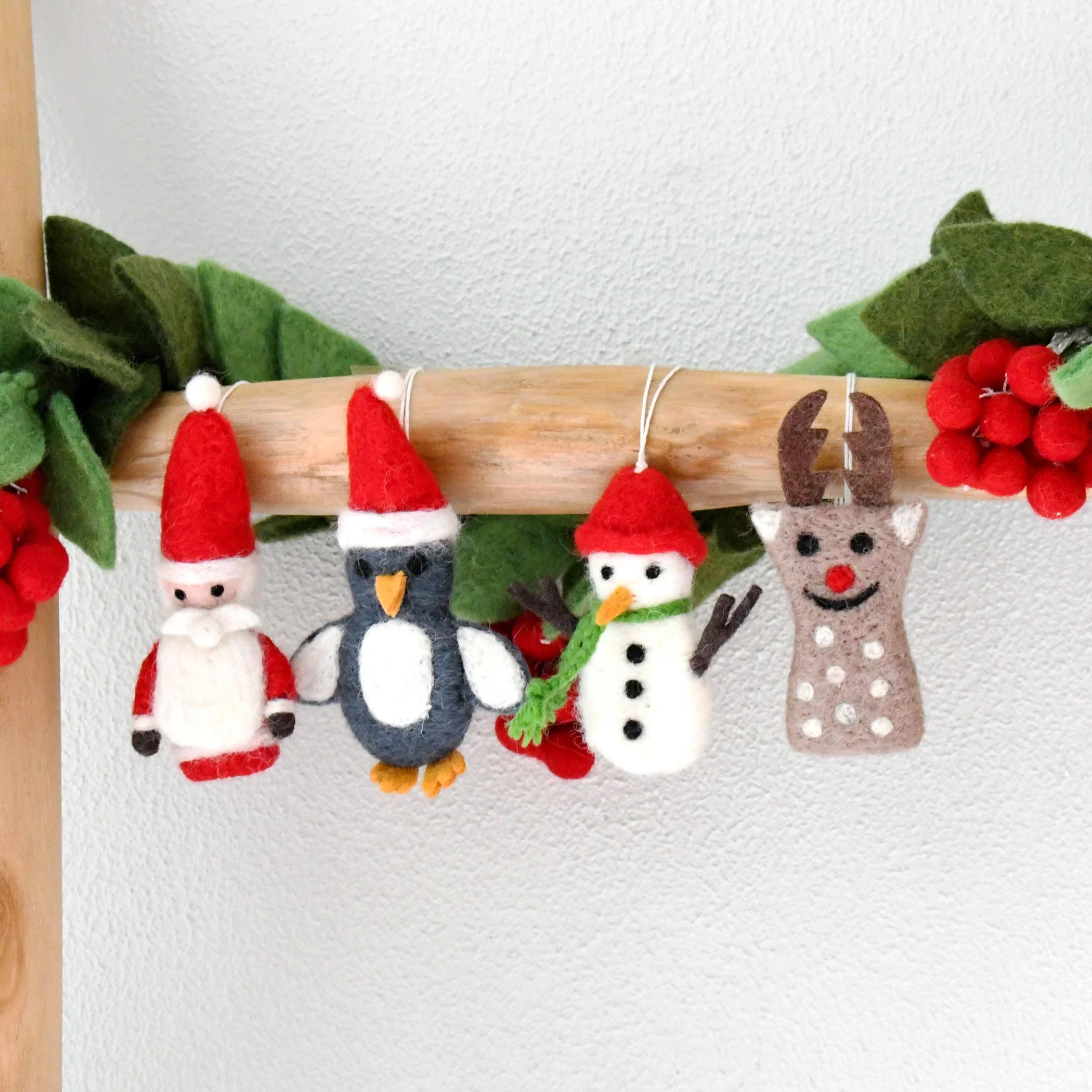 Felt Christmas Ornaments Set of 4 - Image 3