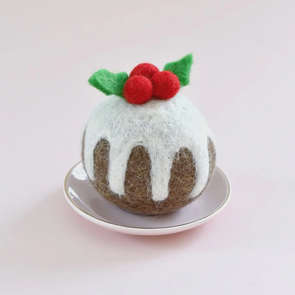 Felt Christmas Pudding - Round