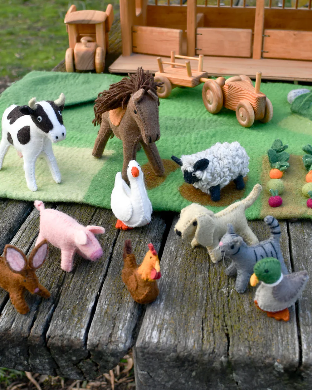 Felt Farm Animals Set of 10 - Farm Animals - Image 2