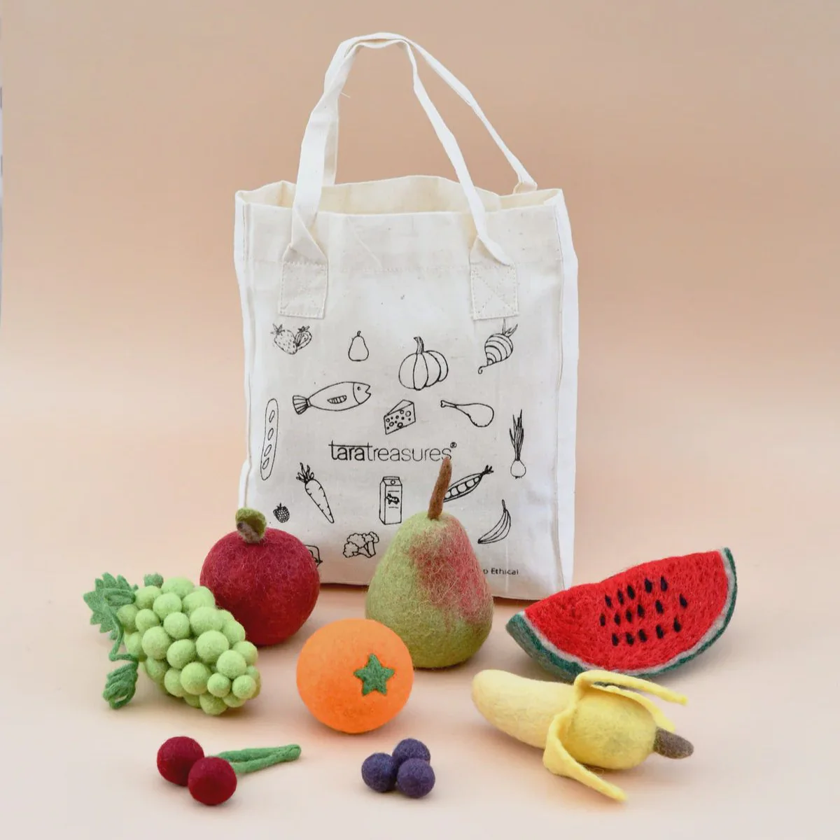 Felt Food Groups Play Food - Fruits