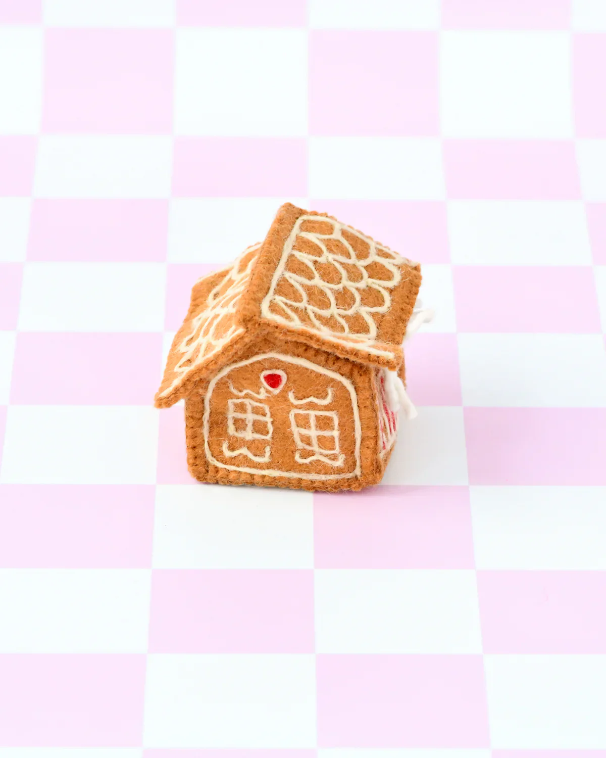 Felt Gingerbread House - Red Door - Image 5