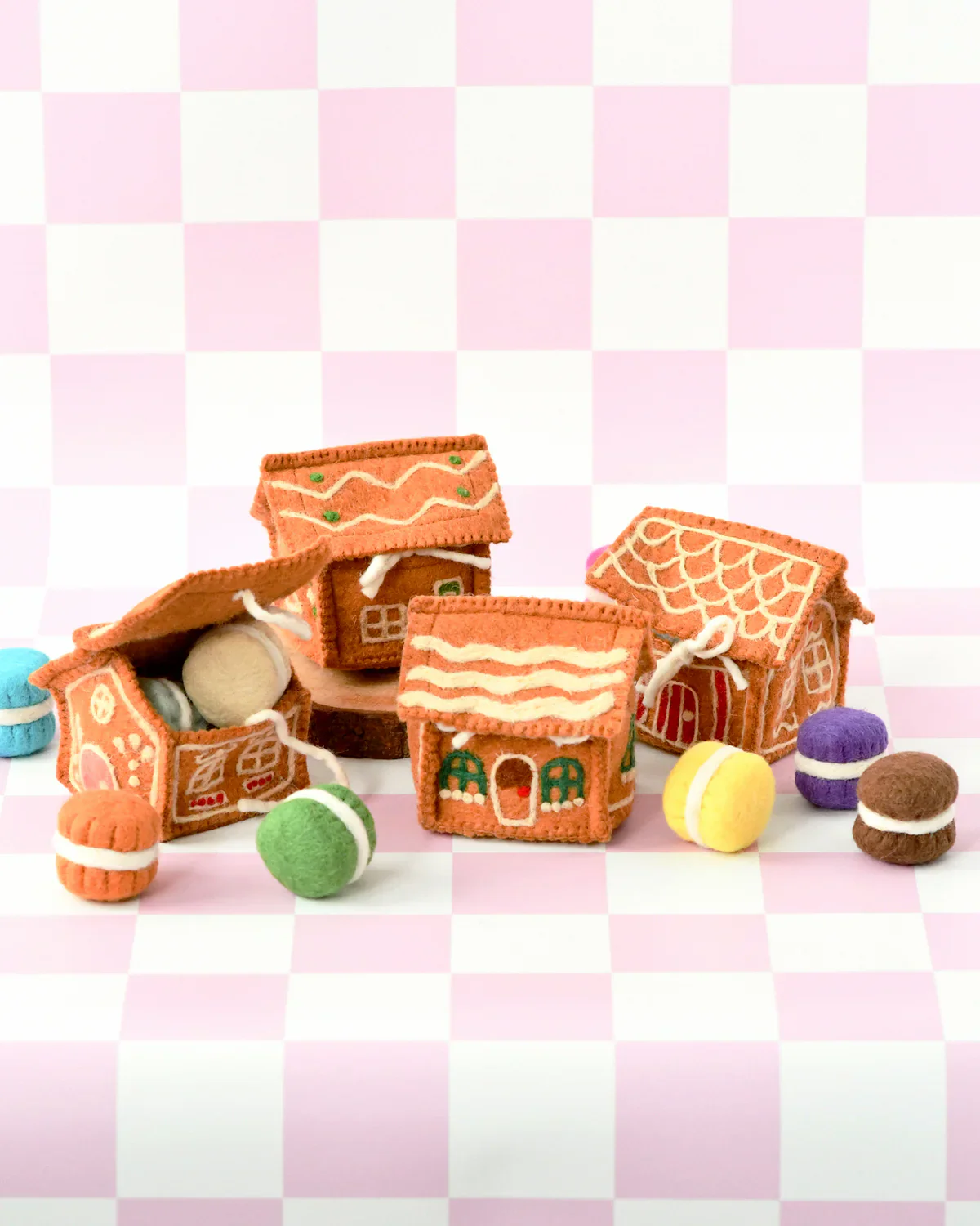 Felt Gingerbread House - Red Door - Image 7