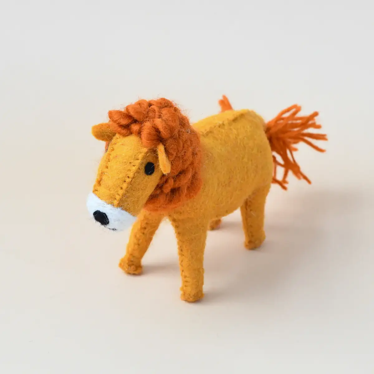 Felt Lion Soft Toy for Safari Play - Image 3