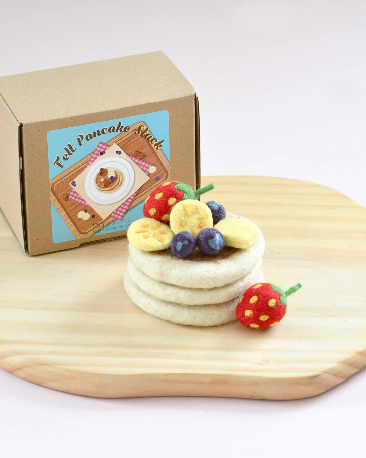 Felt Pancake Stack Play Food Set - Image 2