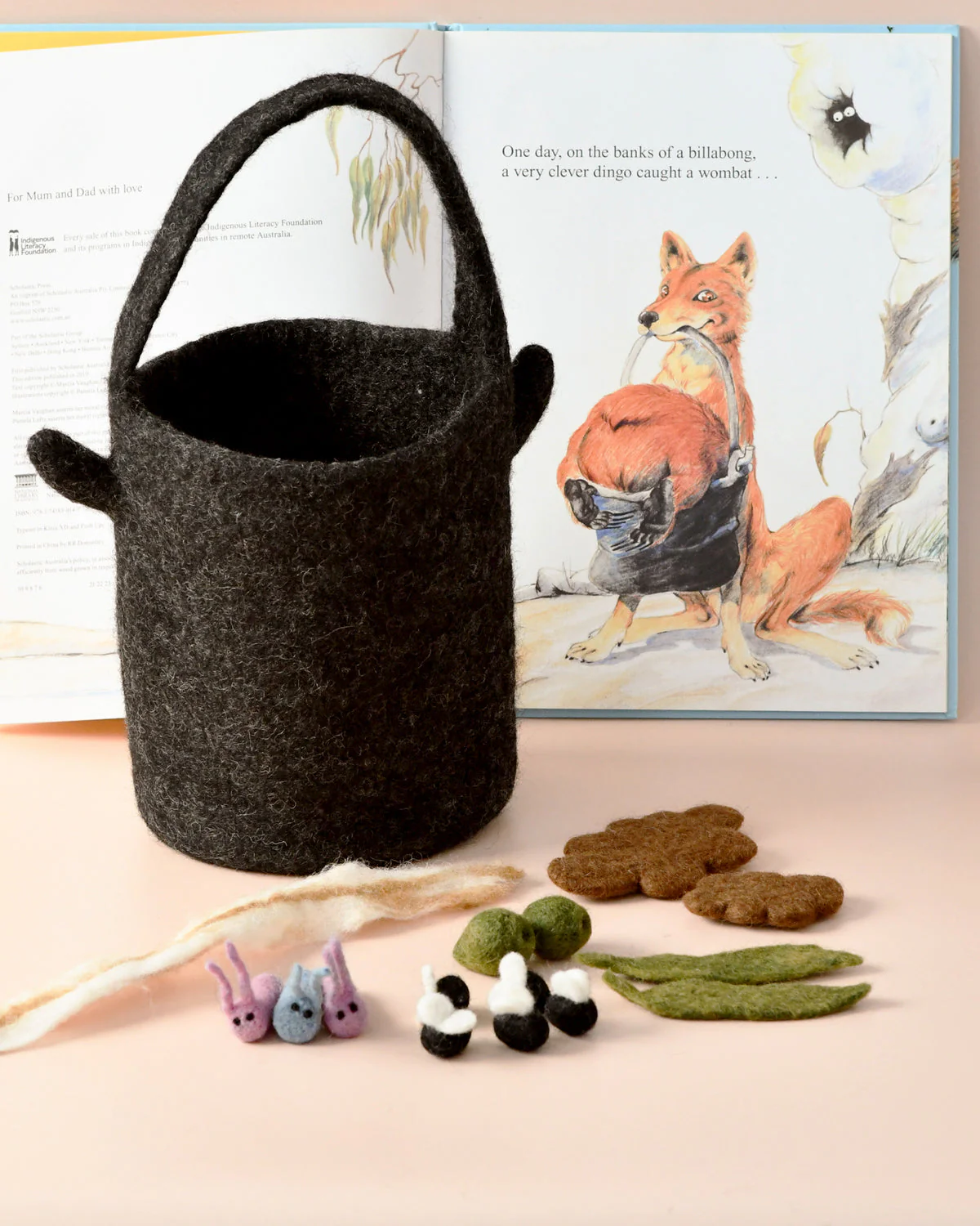 Felt Wombat Stew - Billy Can and Small Parts Play Set - Image 2