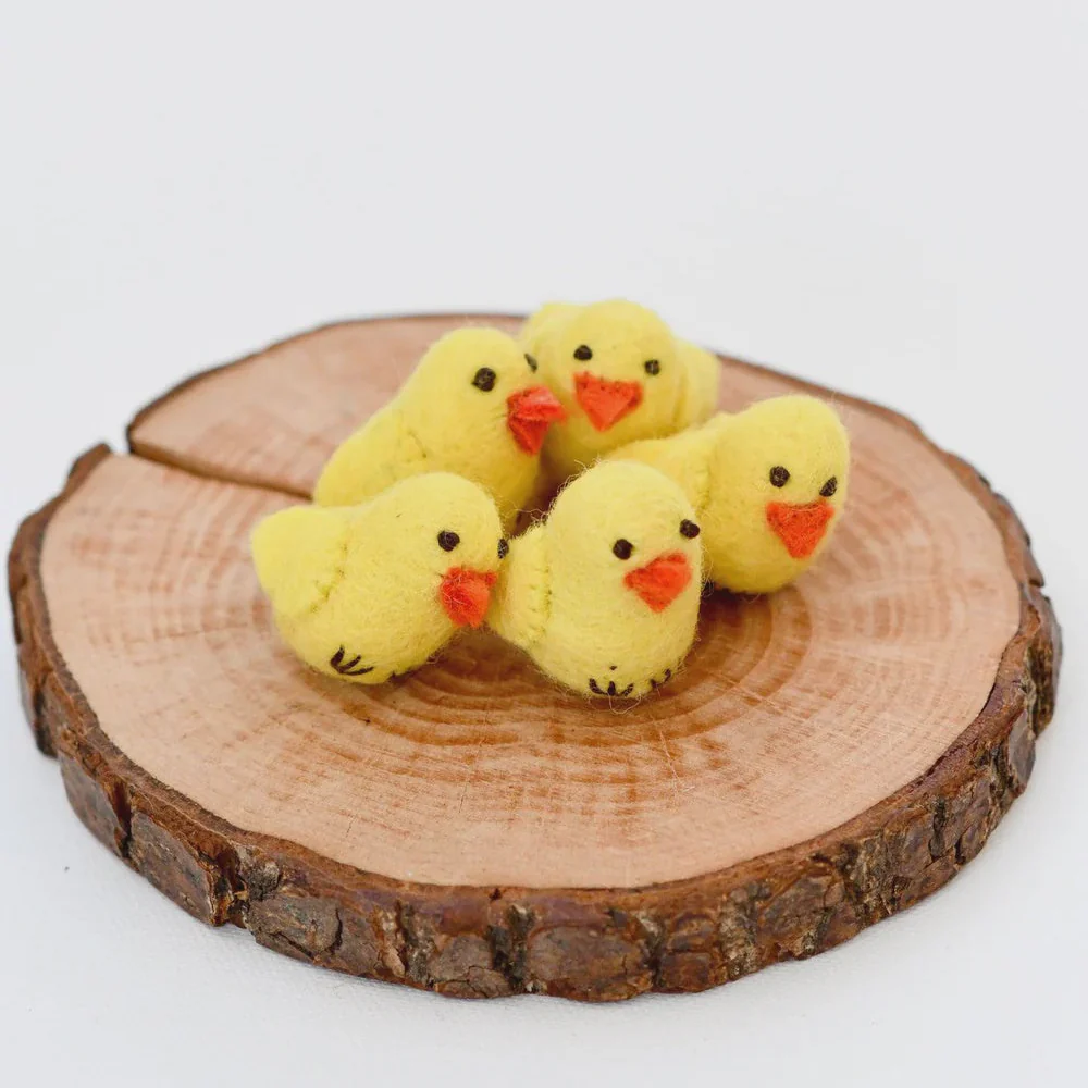 Felt Yellow Chicks
